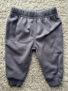 Carter’s 6M Gray Fleece Jogger Pants Baby Neutral Pull On Sweatpants